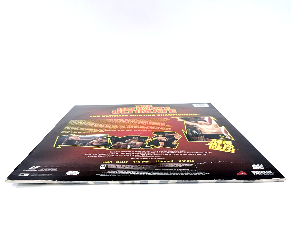UFC's The Ultimate Ultimate (Laserdisc, 1996) Extended Play - Tested and Working