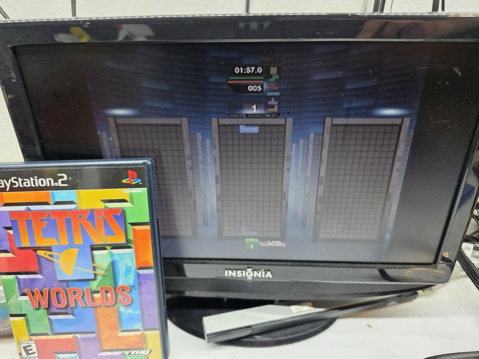 Tetris Worlds (Sony PlayStation 2, 2002) Game, Case, Manual - Tested and Working