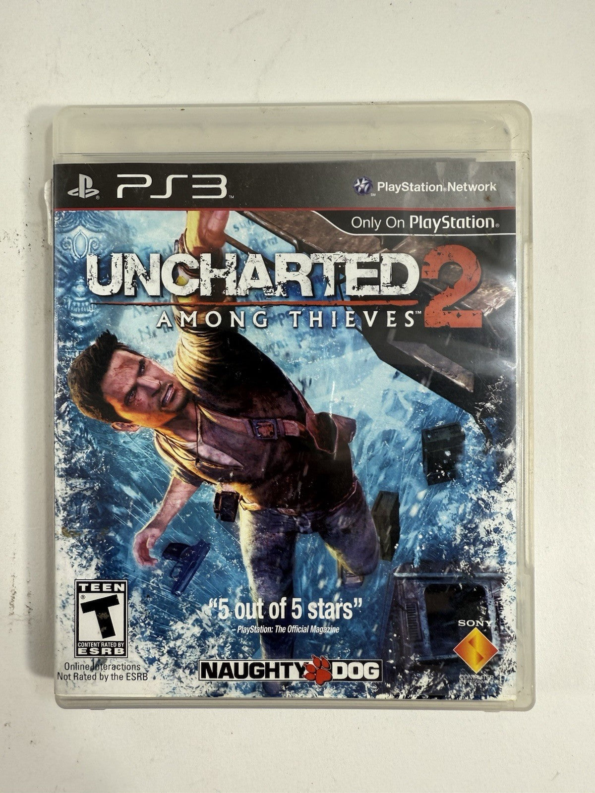 Uncharted 2: Among Thieves (PlayStation 3, 2009) Game Case Manual Registration