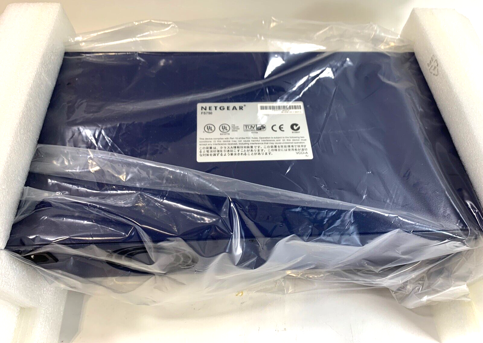 Netgear FS750NA -  48-Port Switch - 2 Gig Slots - New, Open Box