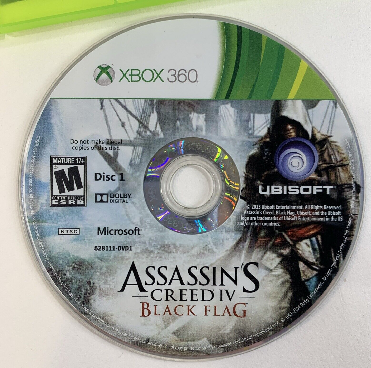 Assassin's Creed IV: Black Flag (Xbox 360, 2013) Discs Case Inserts - Tested