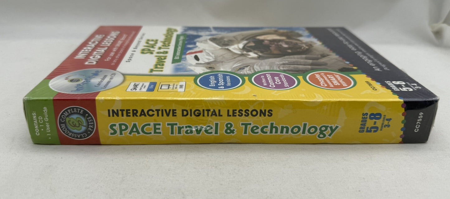 SPACE Travel and Technology (Digital Lesson Software) Grades 5-8 - New, Sealed
