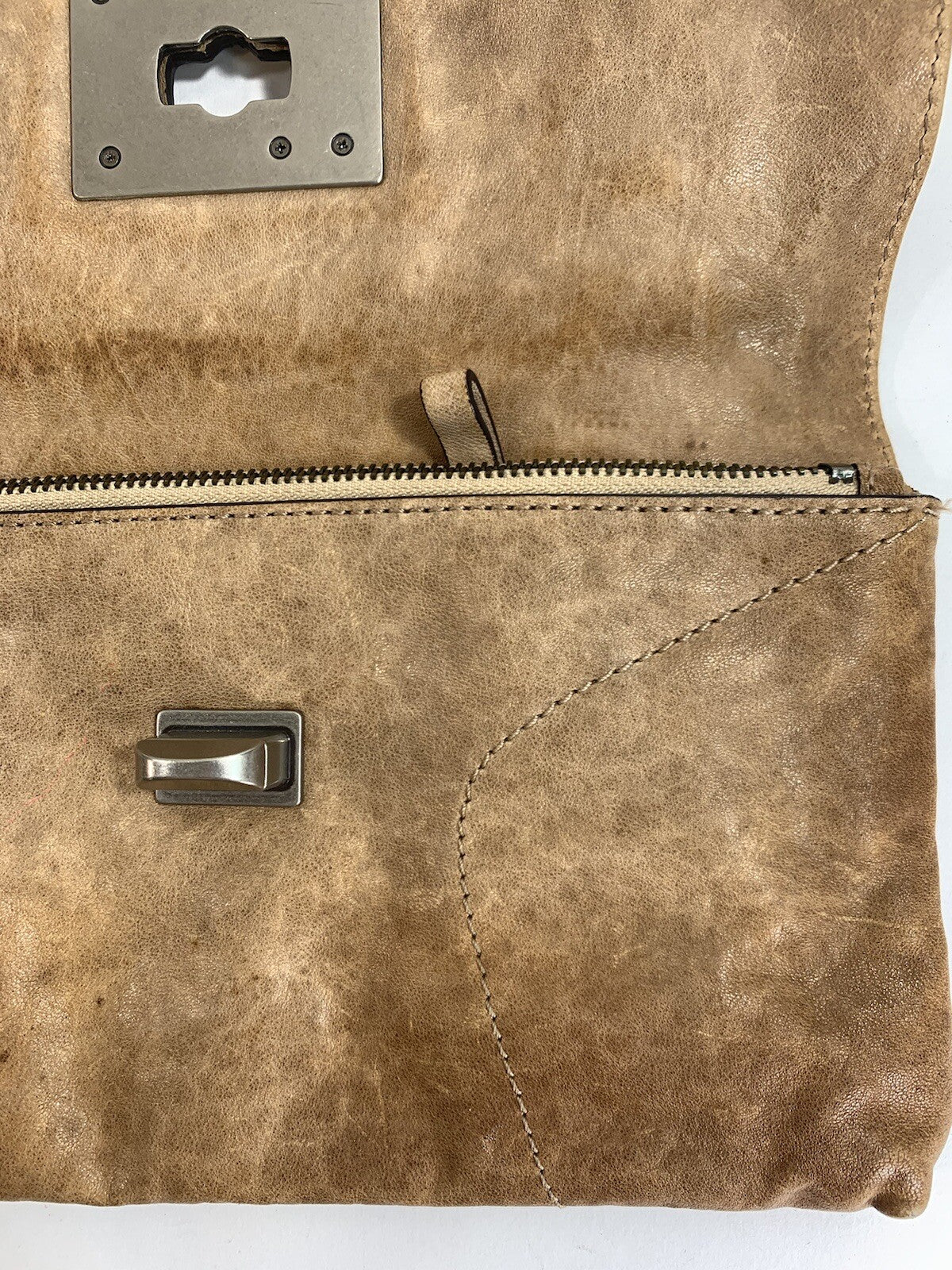 Juicy Couture Genuine Leather Tan Brown Clutch RN52002/CA16396