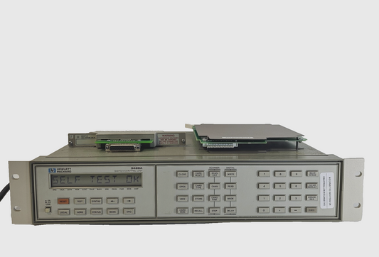 Hewlett Packard 3488A Switch / Control Unit  Mounting Brackets & Card - Tested