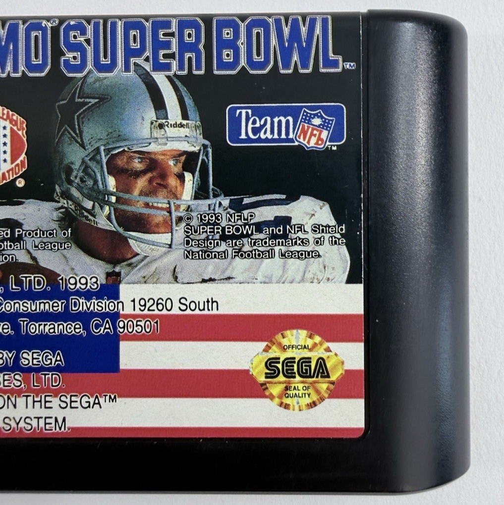 Tecmo Super Bowl (Sega Genesis, 1993) Game, Case, Manual - Tested and Working