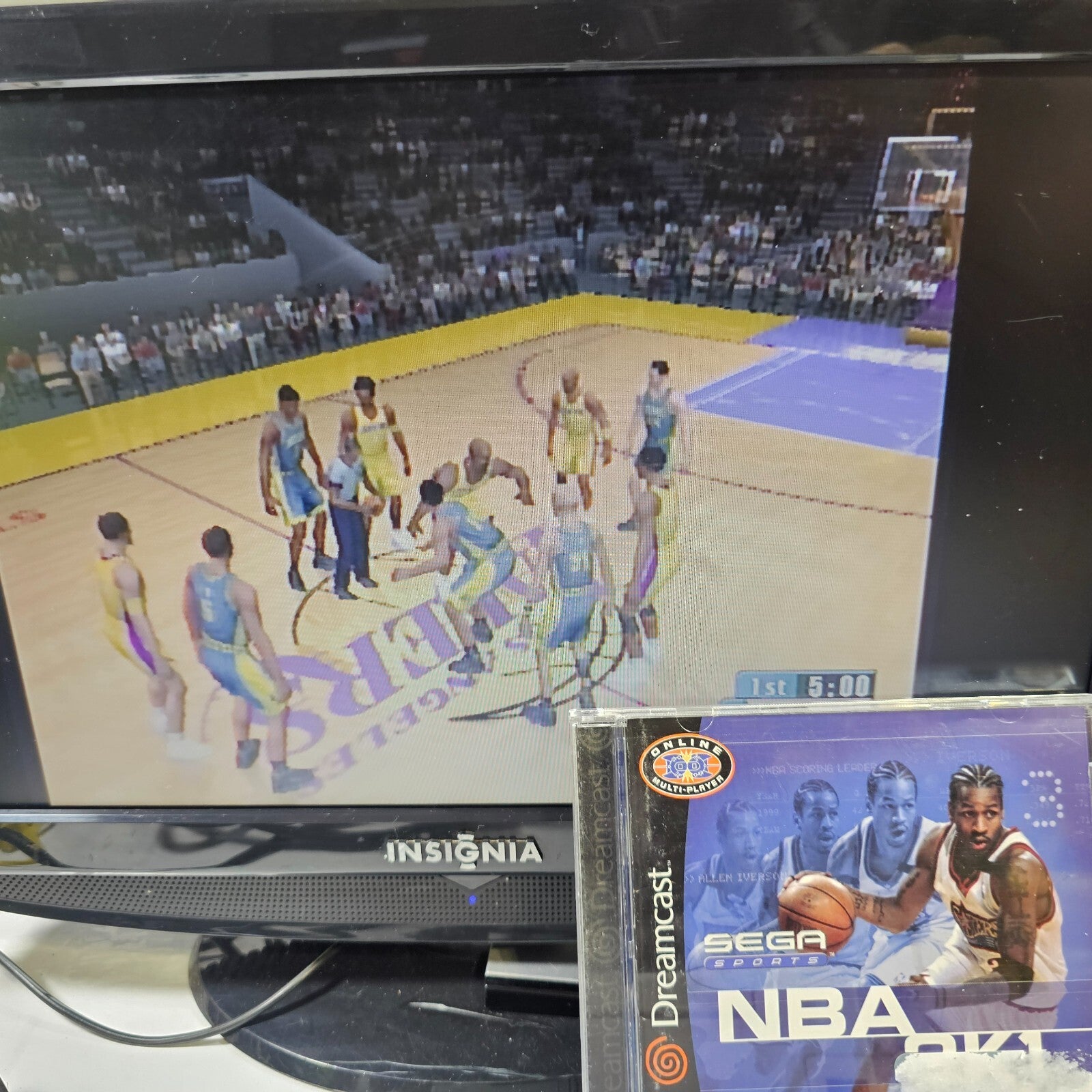 NBA 2K1 (Sega Dreamcast, 2000) Game Case Manual - Tested and Working