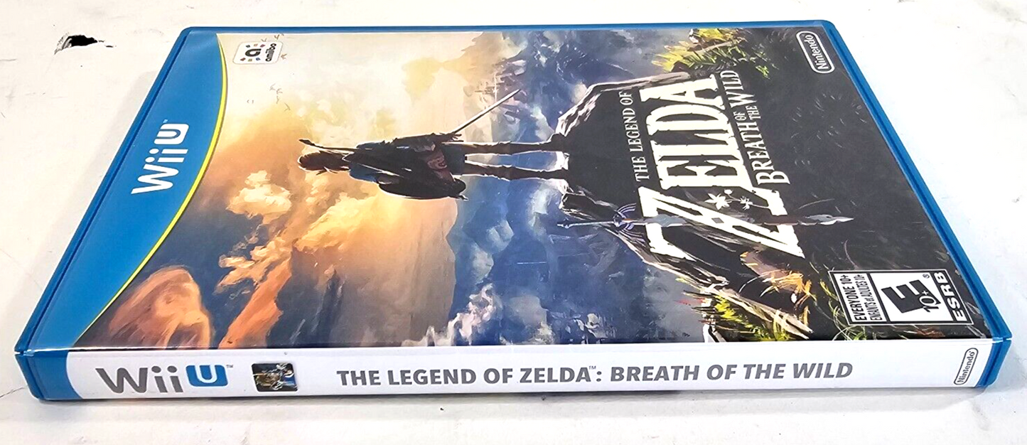 The Legend of Zelda: Breath of the Wild (Wii U, 2017) Game Case Manual - Tested