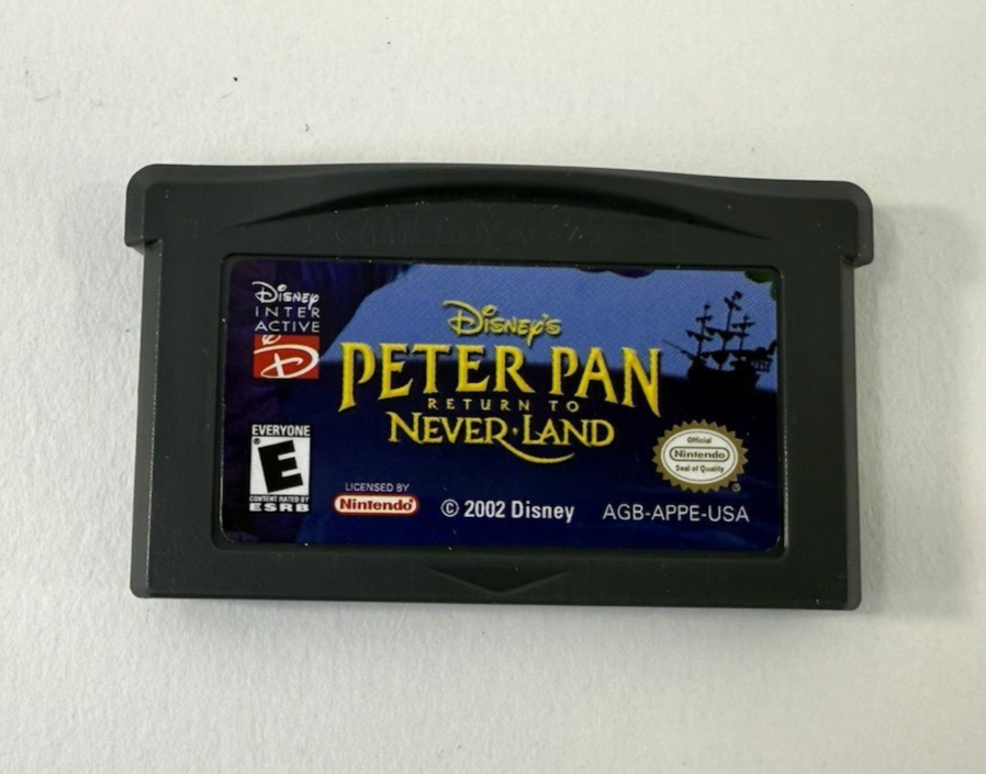 Peter Pan: Return To Neverland (Gameboy Advance, 2002) Game Cartridge - Tested
