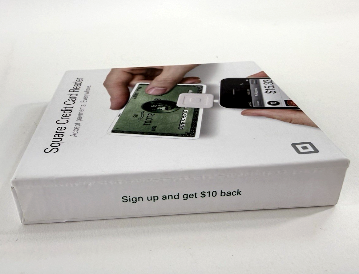 Square Credit Card Magstripe Reader for Smart Phone (3.5 mm Headset port)  - New
