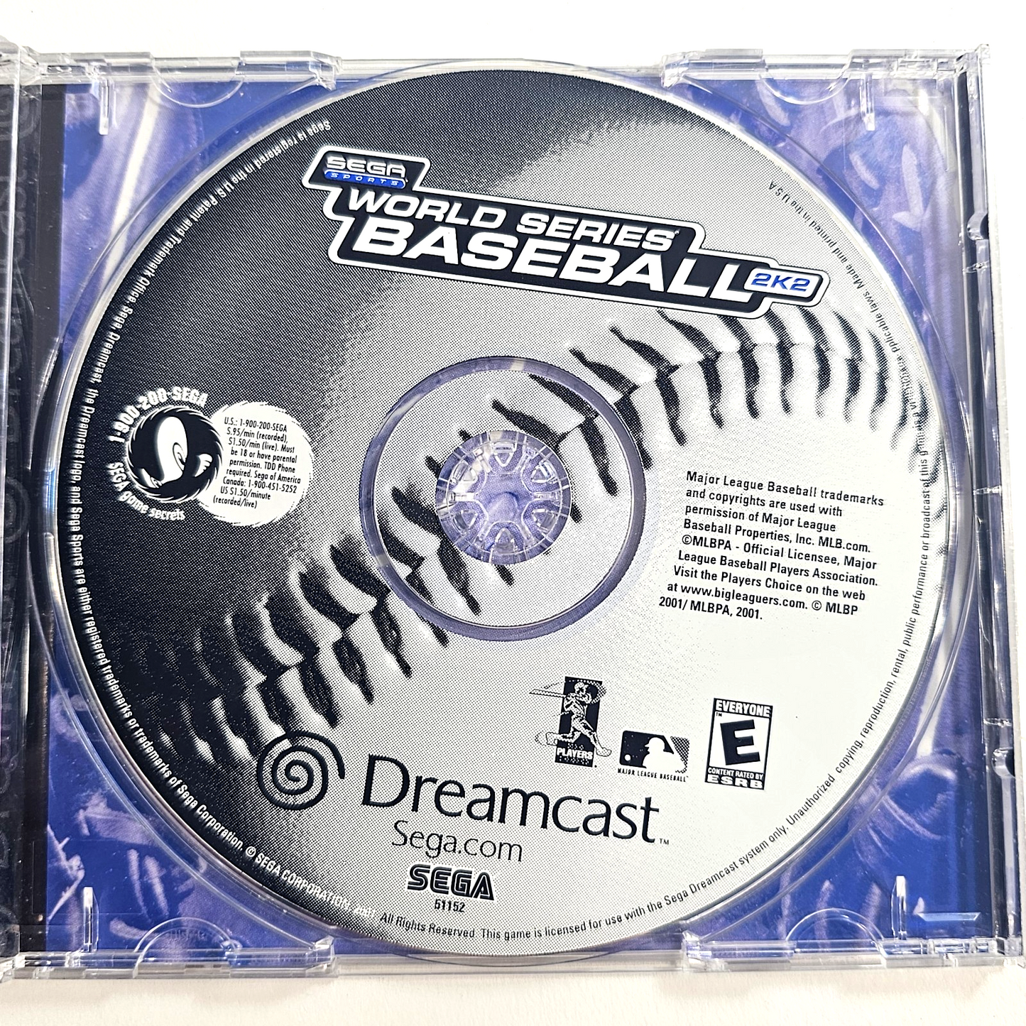 World Series Baseball 2K2 (Sega Dreamcast, 2001) Game Case Manual - Tested
