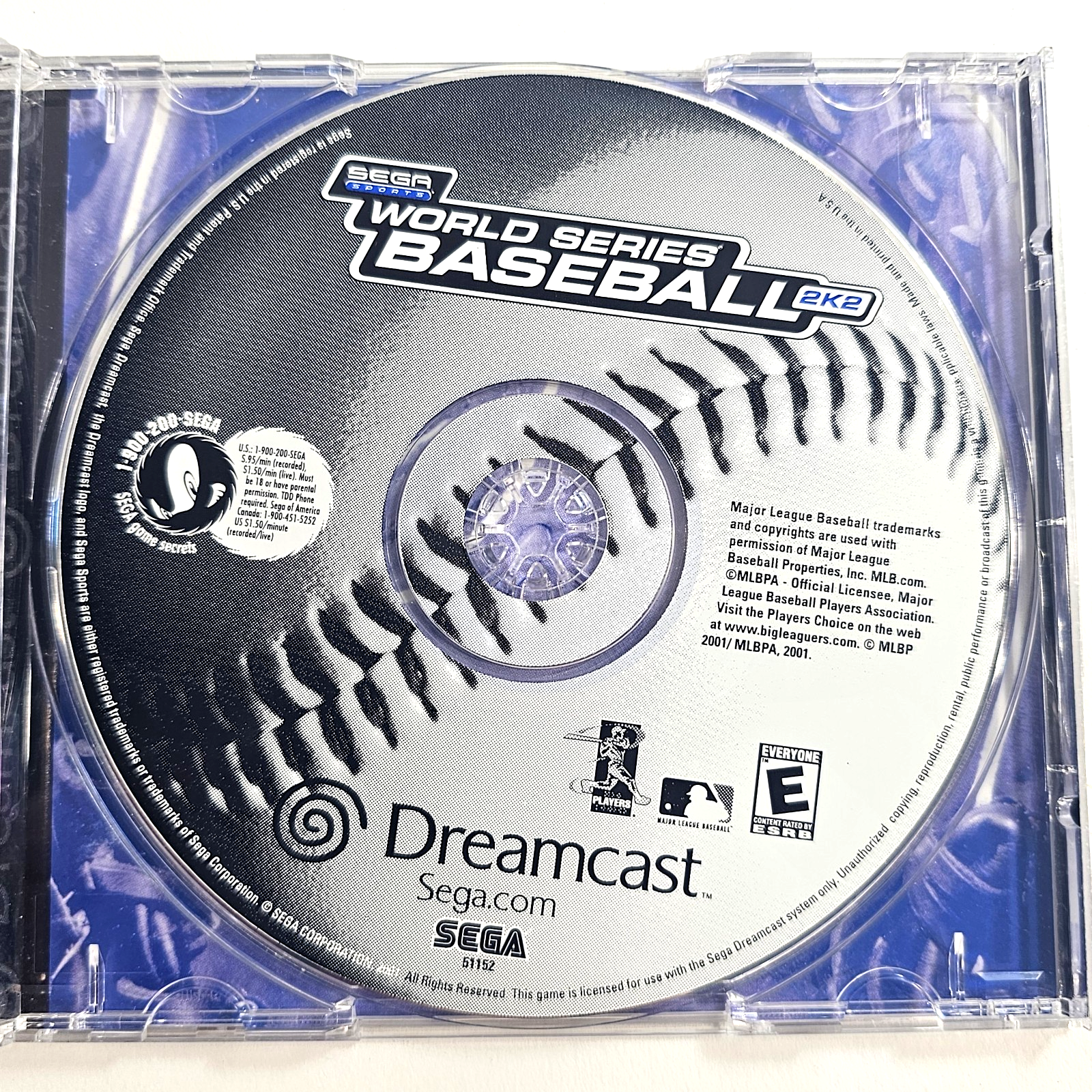 World Series Baseball 2K2 (Sega Dreamcast, 2001) Game Case Manual - Tested