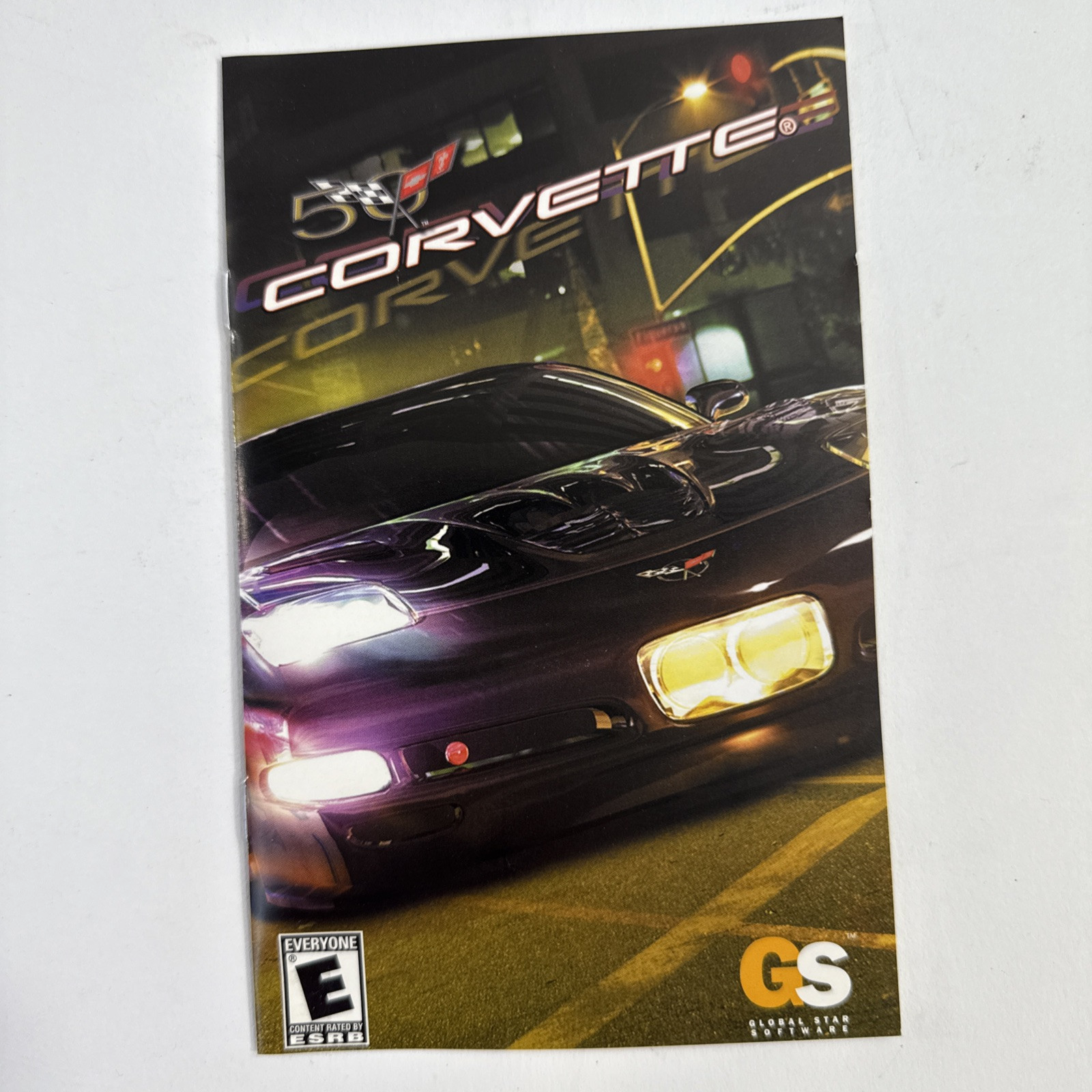 Corvette (Sony PlayStation 2, 2004) Game Case Manual - Tested and Working