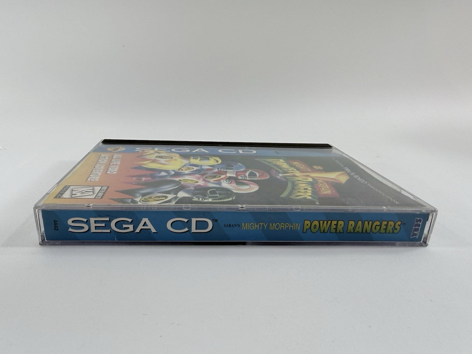 Mighty Morphin Power Rangers (Sega CD, 1995) Game Case Manual Registration Foam
