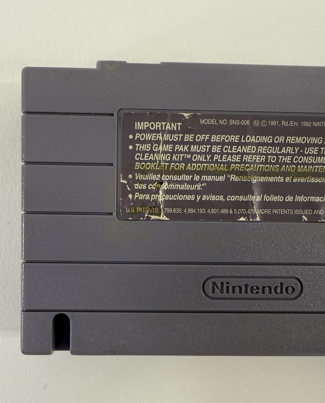 Football Fury (Super Nintendo, 1993) Game Cartridge - Tested and Working