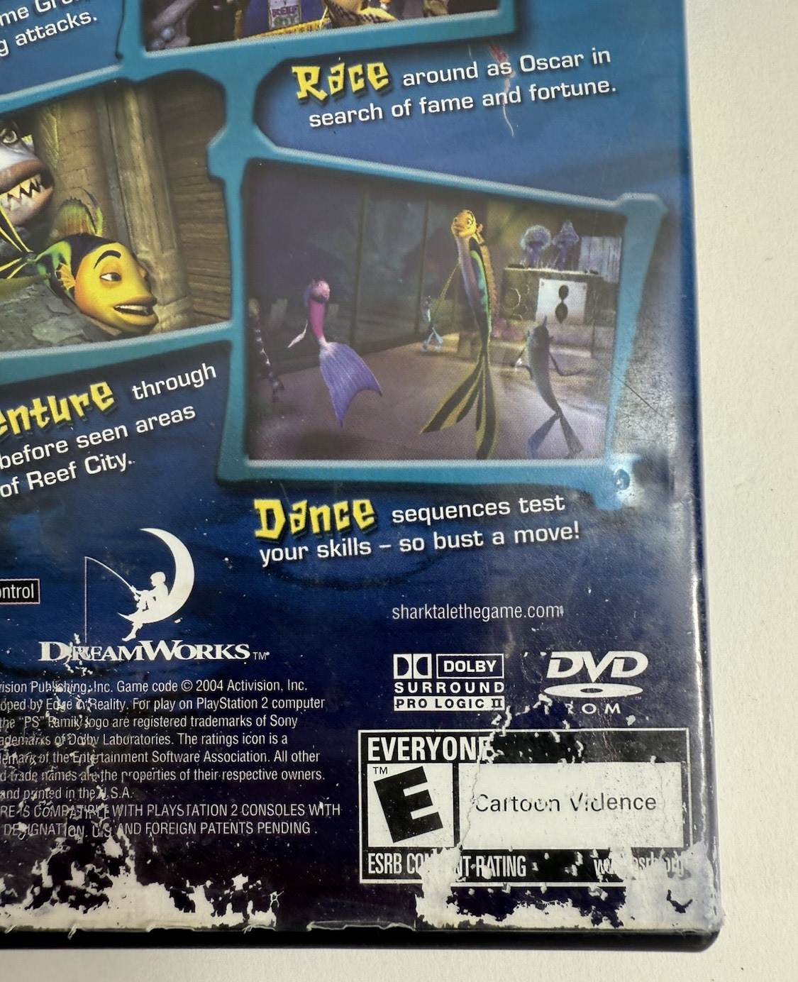 DreamWorks' Shark Tale (Sony PlayStation 2, 2004) Game Case Manual - Tested