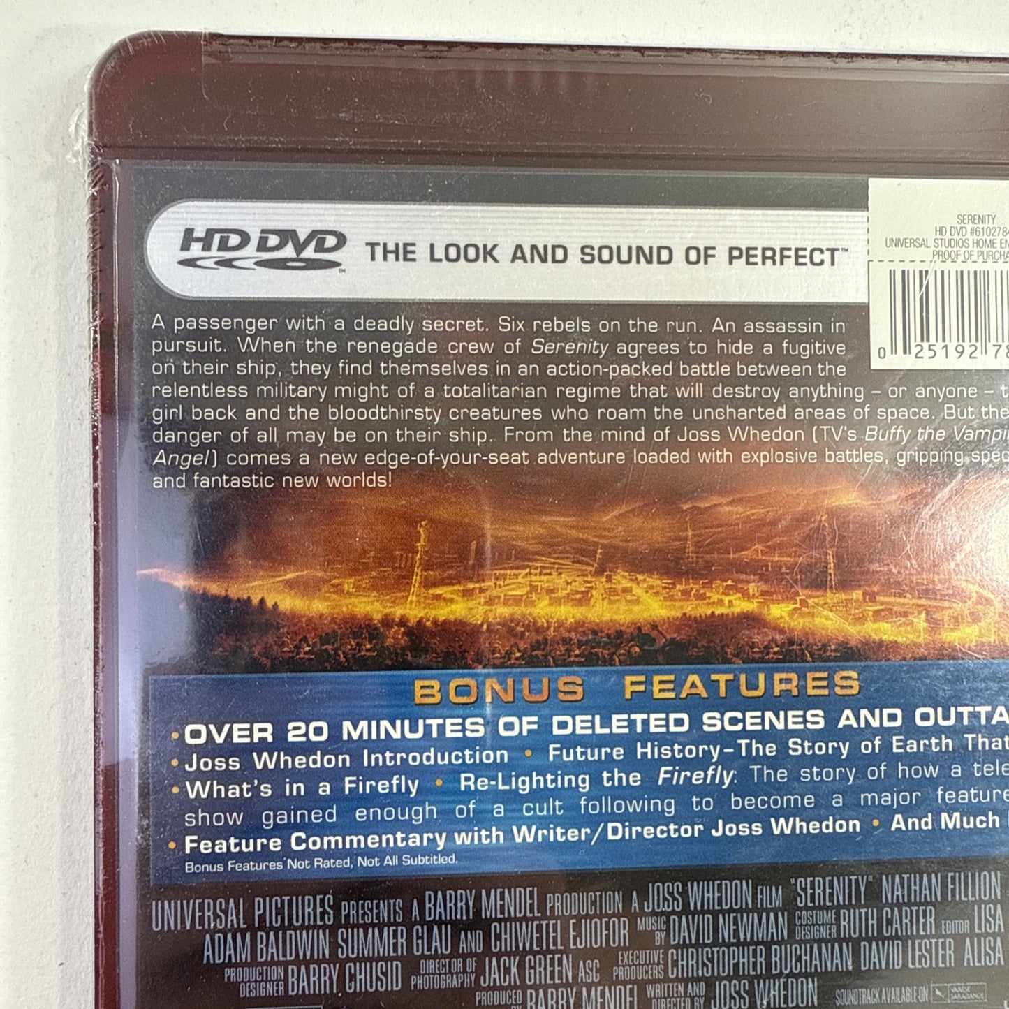 Serenity (HD DVD, 2006) New, Factory Sealed