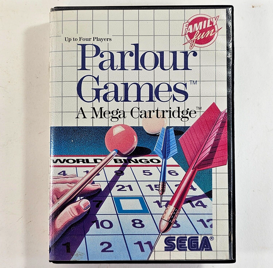 Parlour Games (Sega Master System, 1988) Game Case Manual - Tested and Working