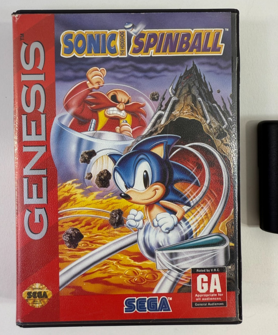 Sonic Spinball (Sega Genesis, 1993) Game and Case - Tested and Working