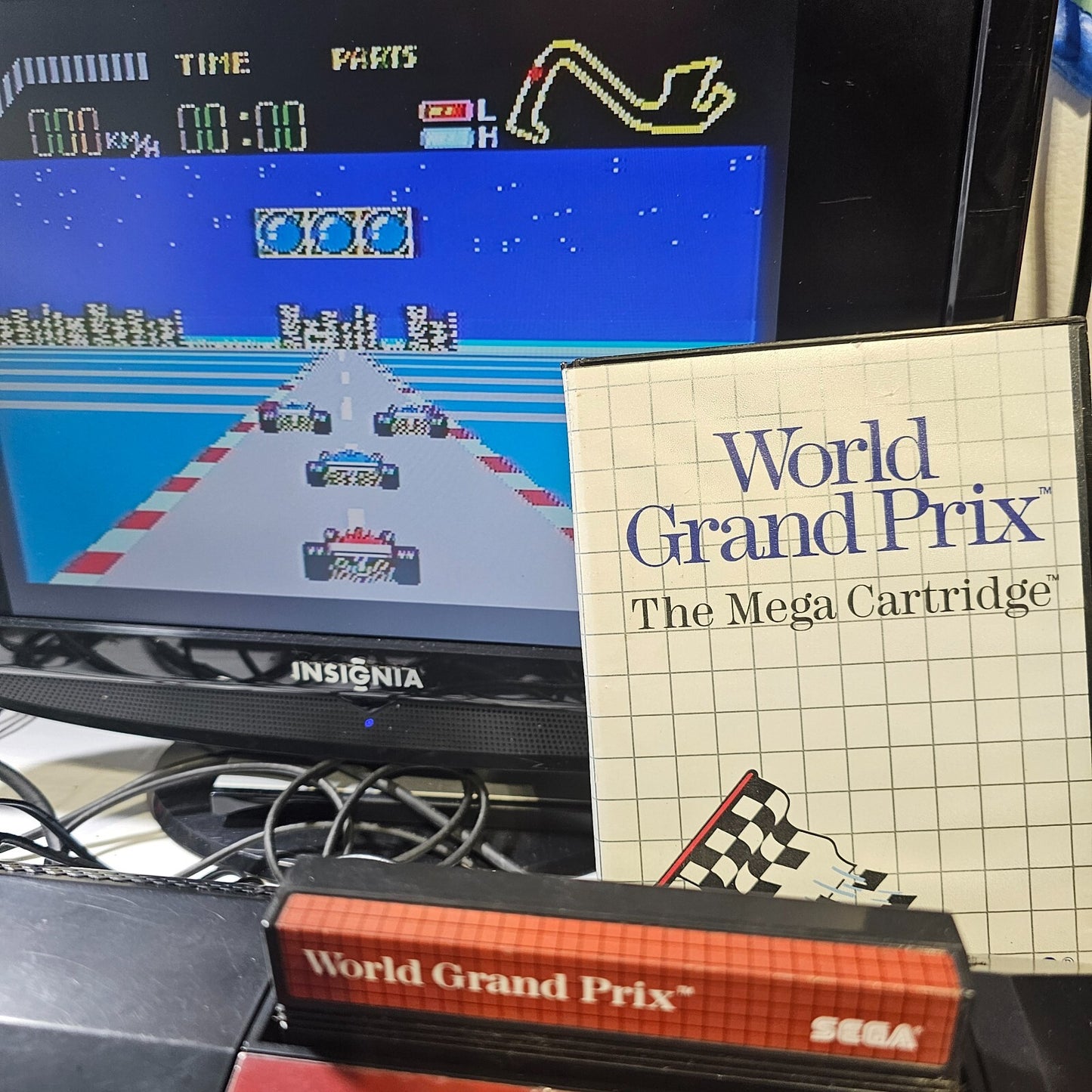 World Grand Prix (Sega Master System, 1986) Game Case Manual - Tested & Working