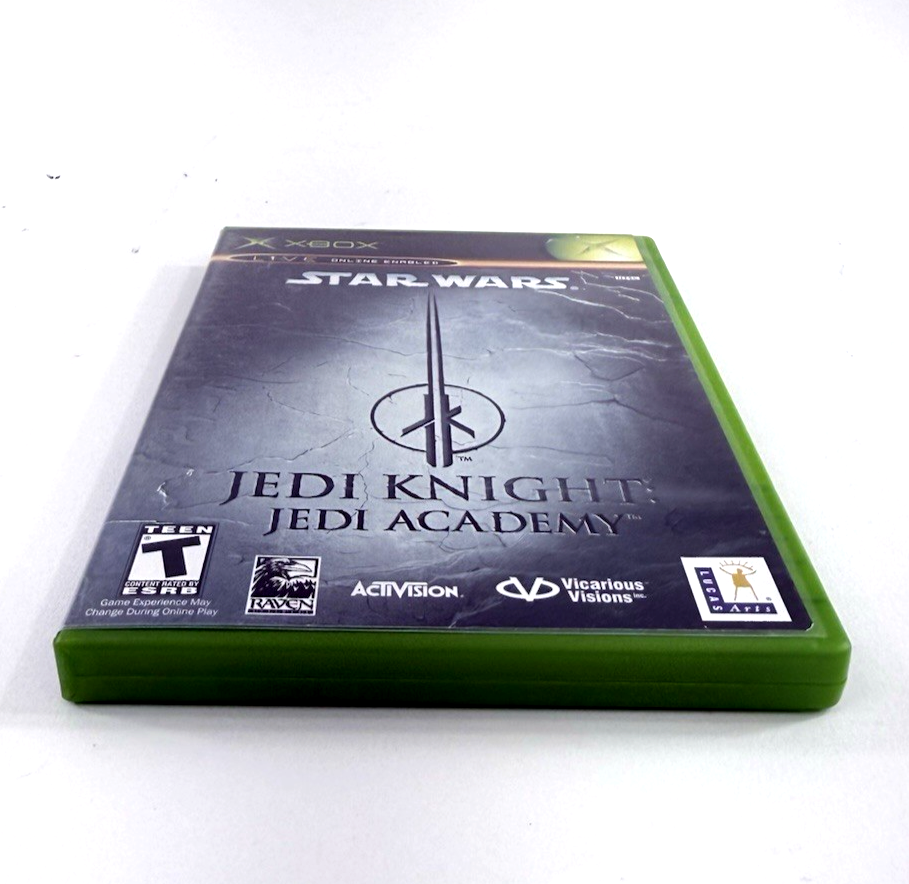Star Wars Jedi Knight: Jedi Academy (Xbox, 2003) Game Case Manual Registration