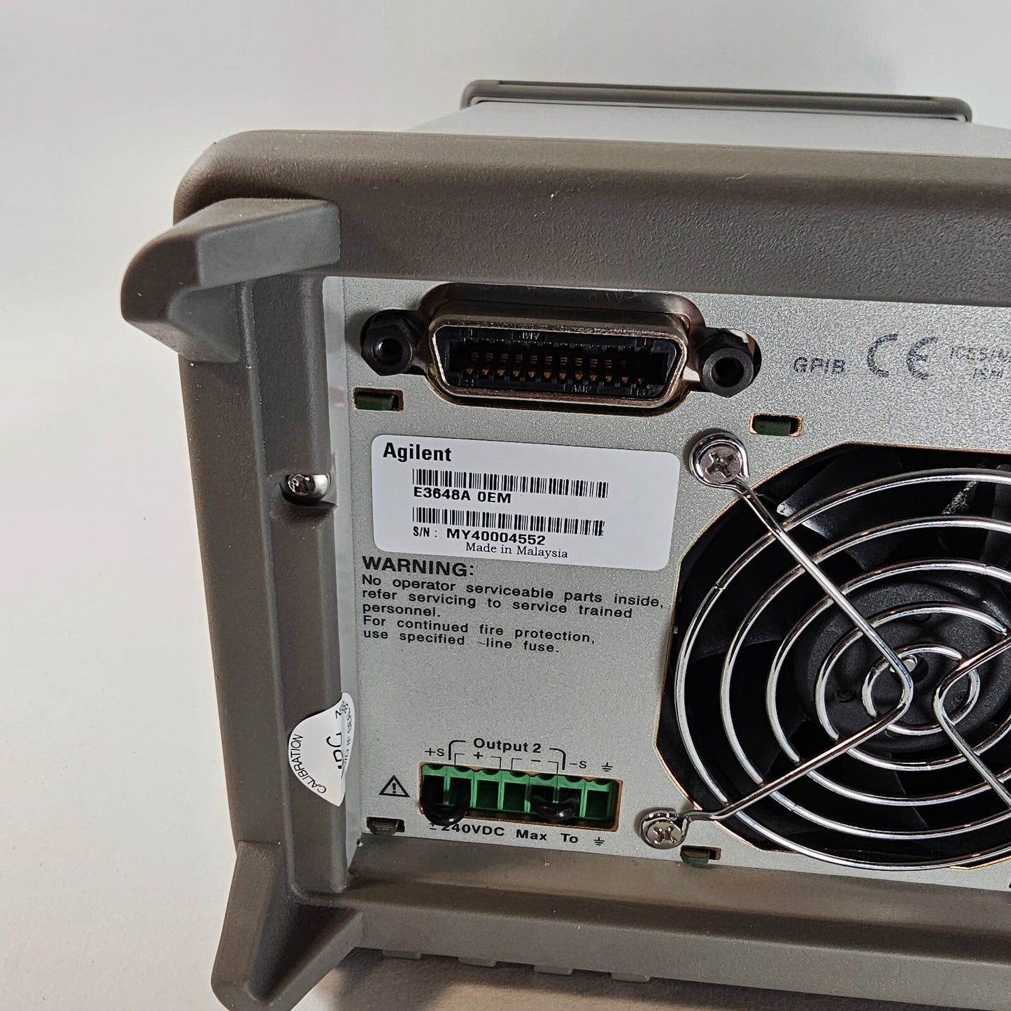 Agilent E3648A Dual Output DC Power Supply 0-8V,5A/0-20V,2.5A - Tested - 4552