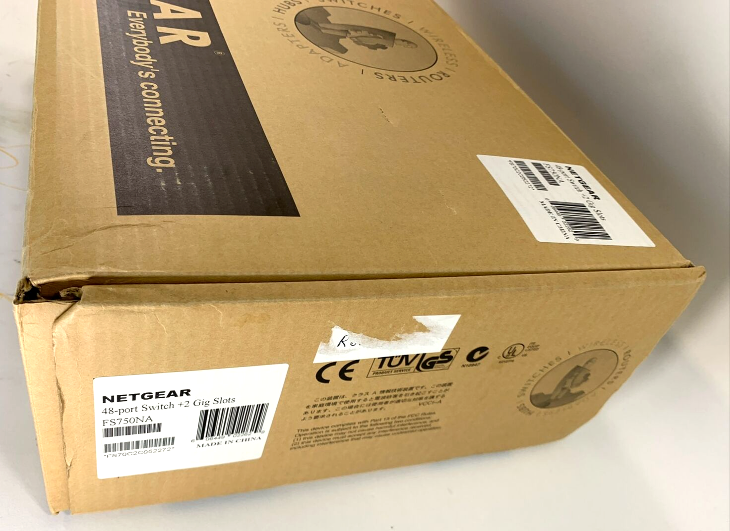 Netgear FS750NA -  48-Port Switch - 2 Gig Slots - New, Open Box