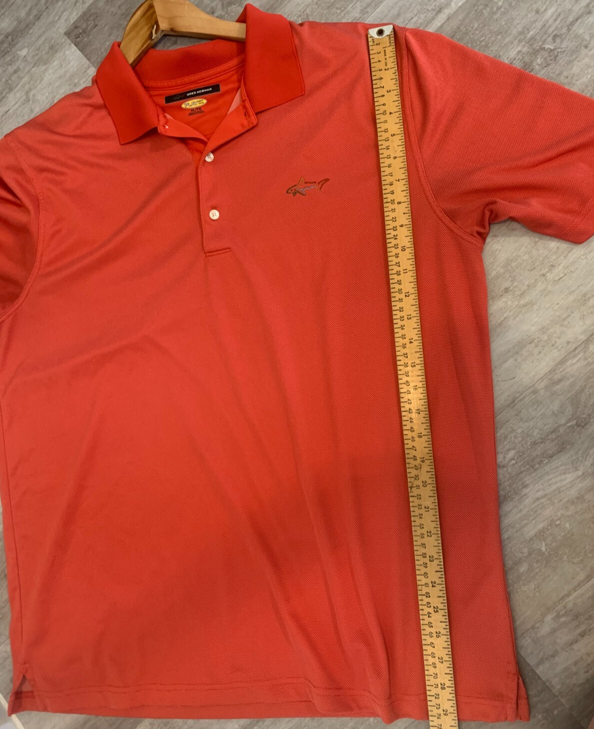 Greg Norman Play Dry XL Orange Men's Polo Shirt