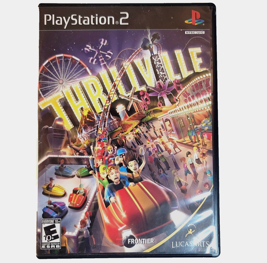 Thrillville (Sony PlayStation 2, 2006) Game Case Manual - Tested and Working