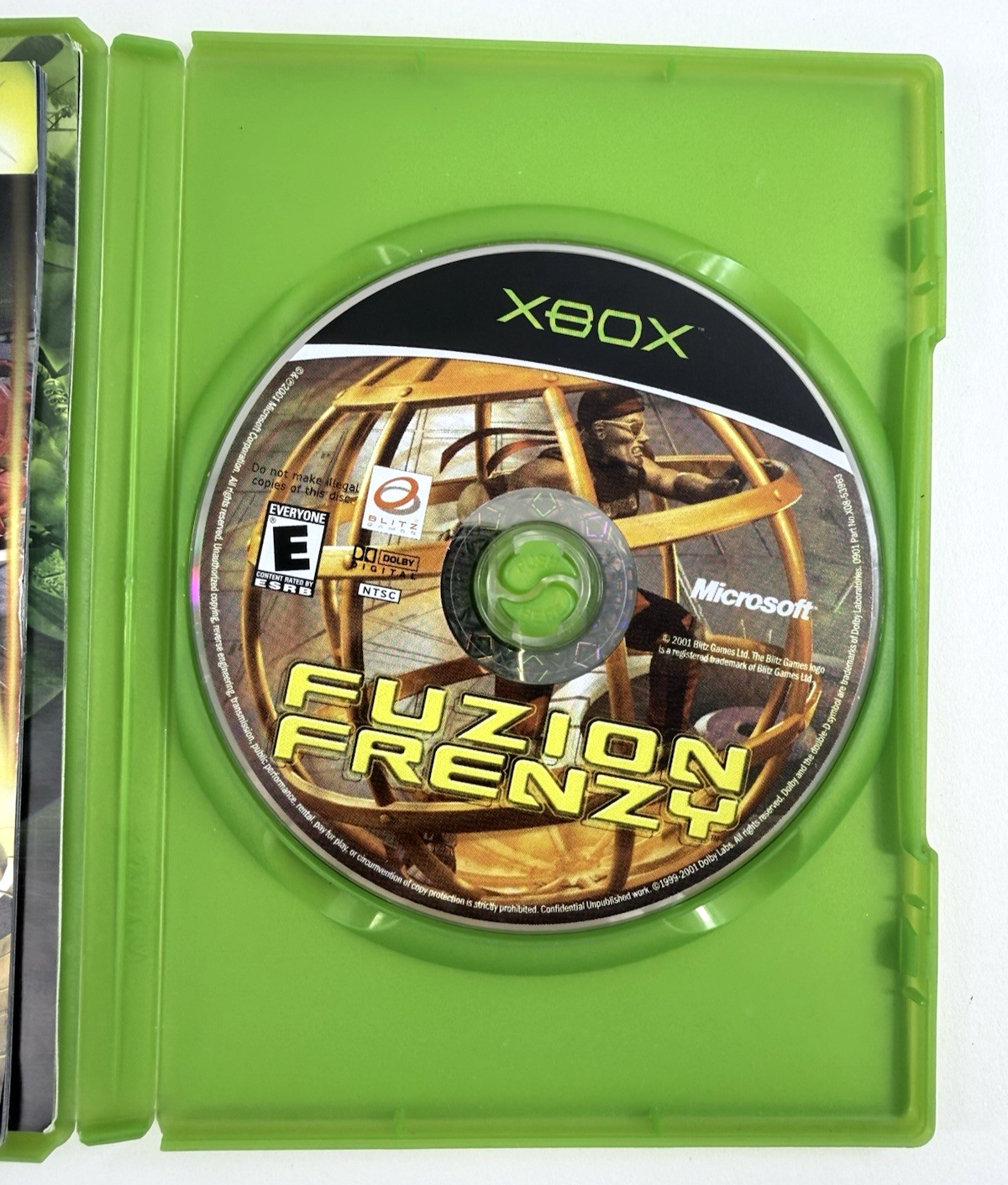 Fuzion Frenzy (Microsoft Xbox, 2001) Game Case Manual Micosoft Insert - Tested