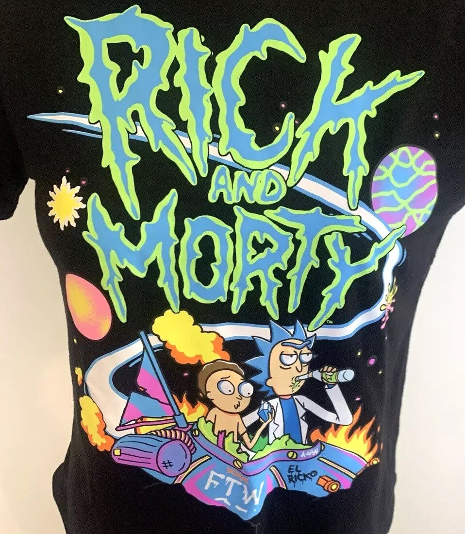 Rick and Morty Licensed Short Sleeve Graphic Print Slim-fit Womens' T-Shirt