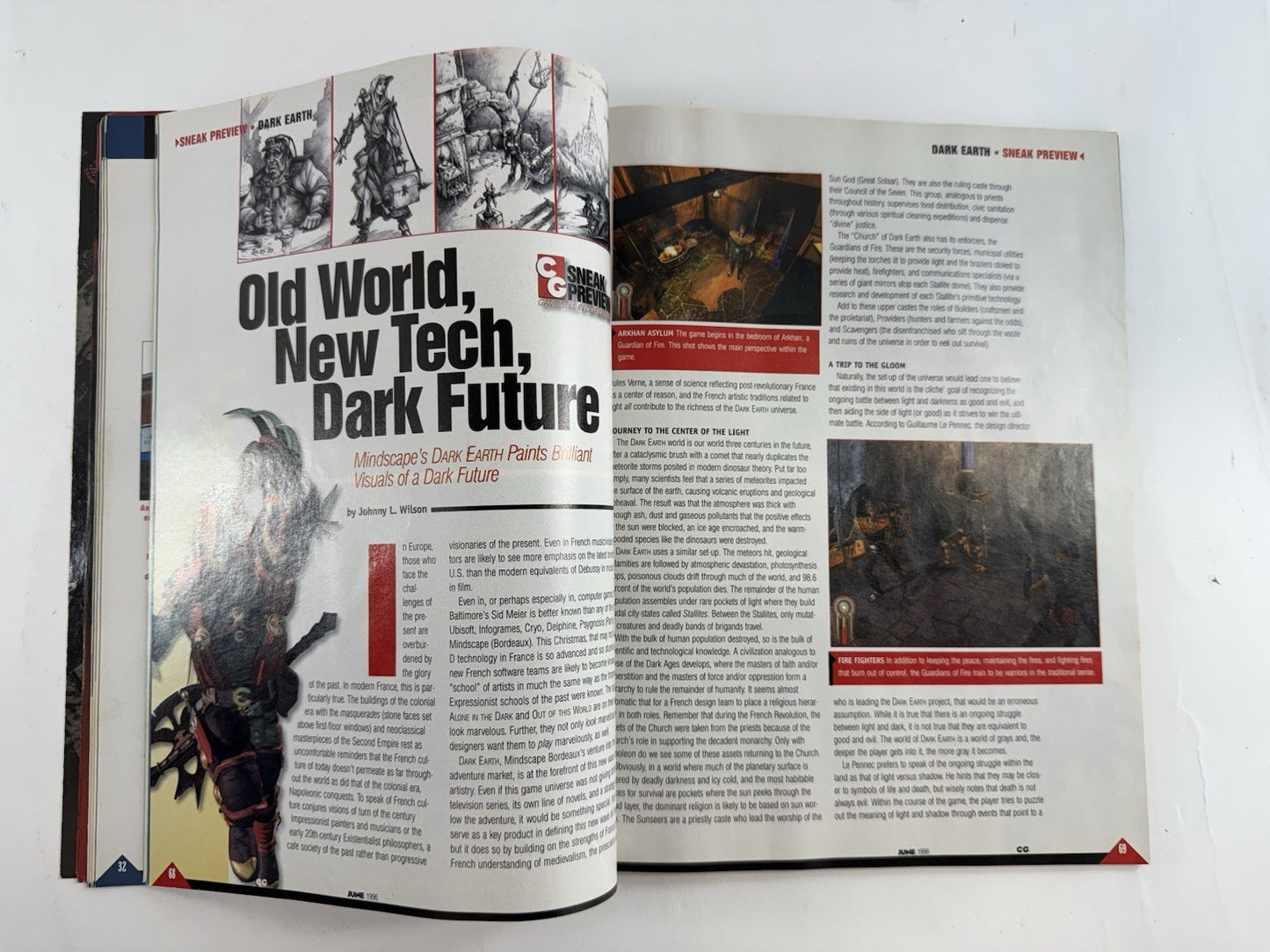 Computer Gaming World Magazine June 1996 #143  3-D Is Here! Dark Earth Cover