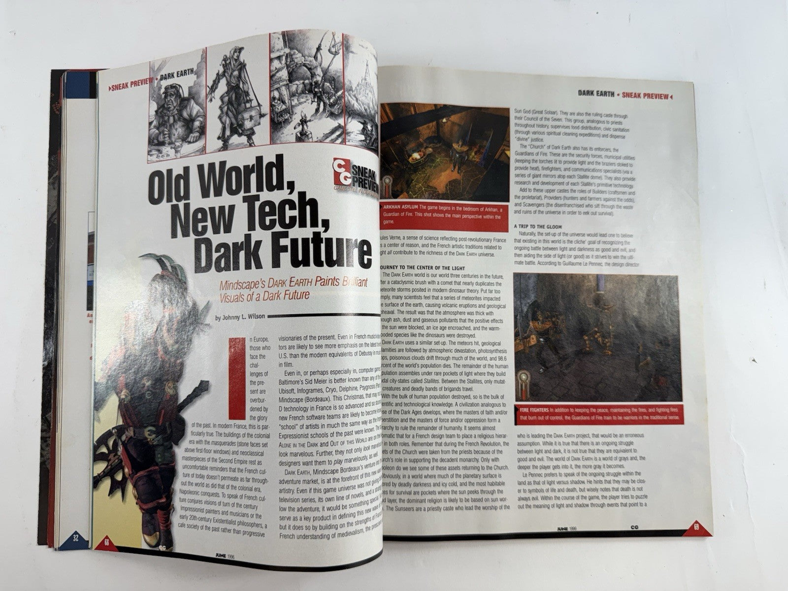 Computer Gaming World Magazine June 1996 #143  3-D Is Here! Dark Earth Cover