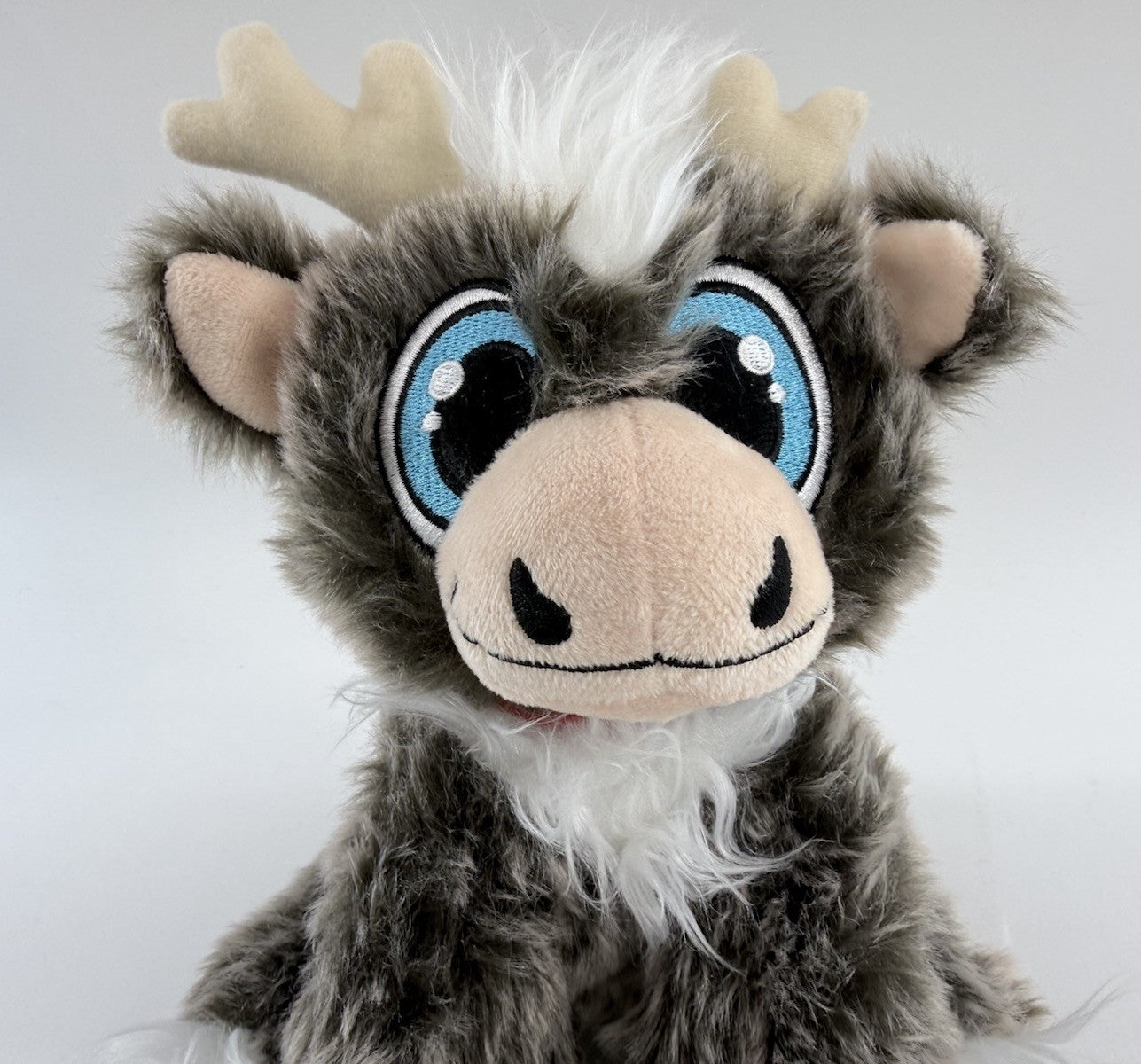 Reindeer In Here 9" Blue Eyed Fluffy Reindeer Plush