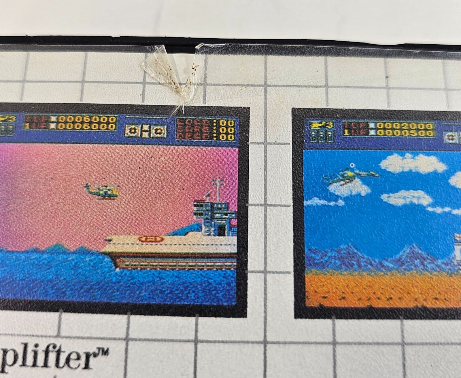 Choplifter (Sega Master System, 1986) Game and Case - Tested and Working