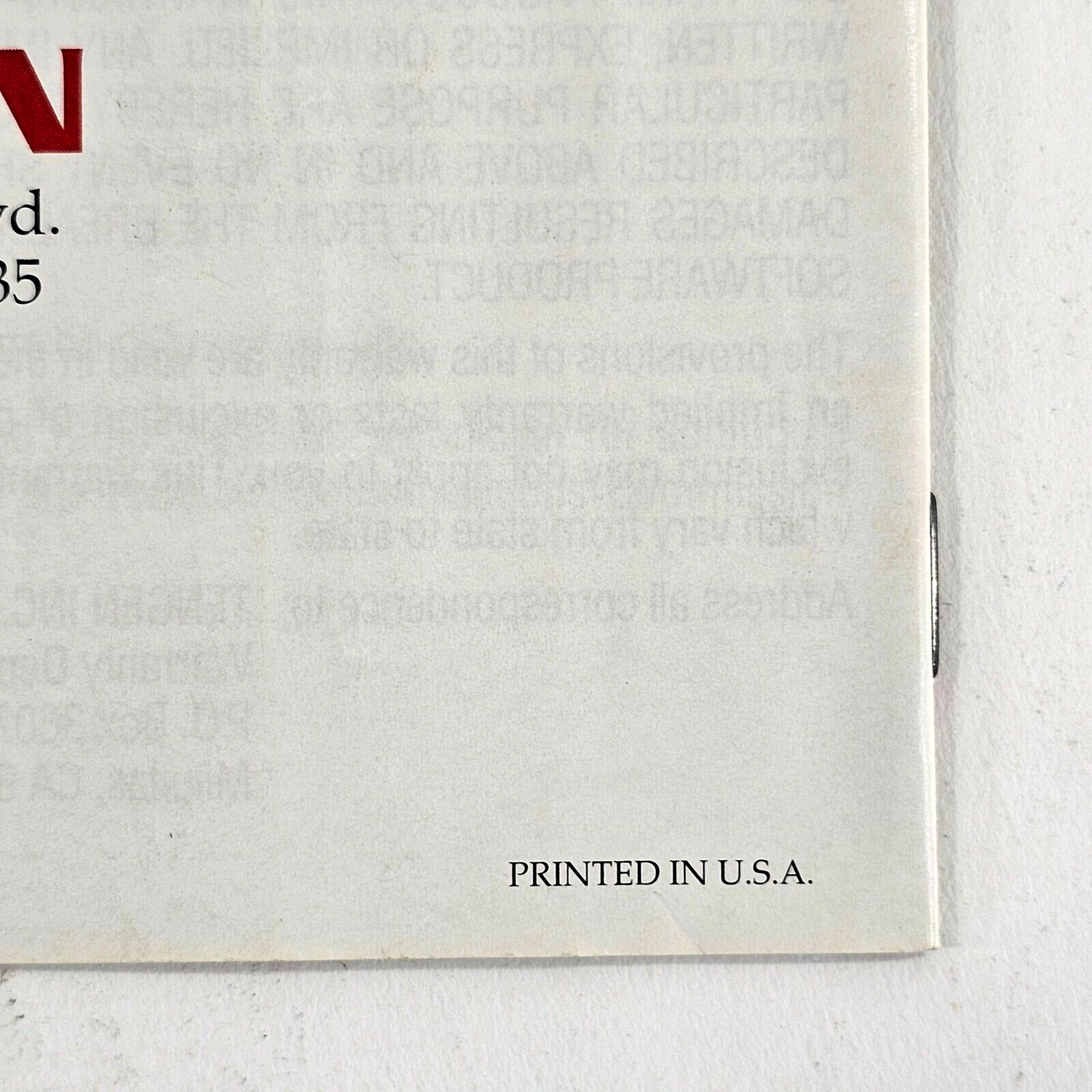 PAC-MAN (Nintendo Entertainment System, 1990) Gold Instruction Booklet Only