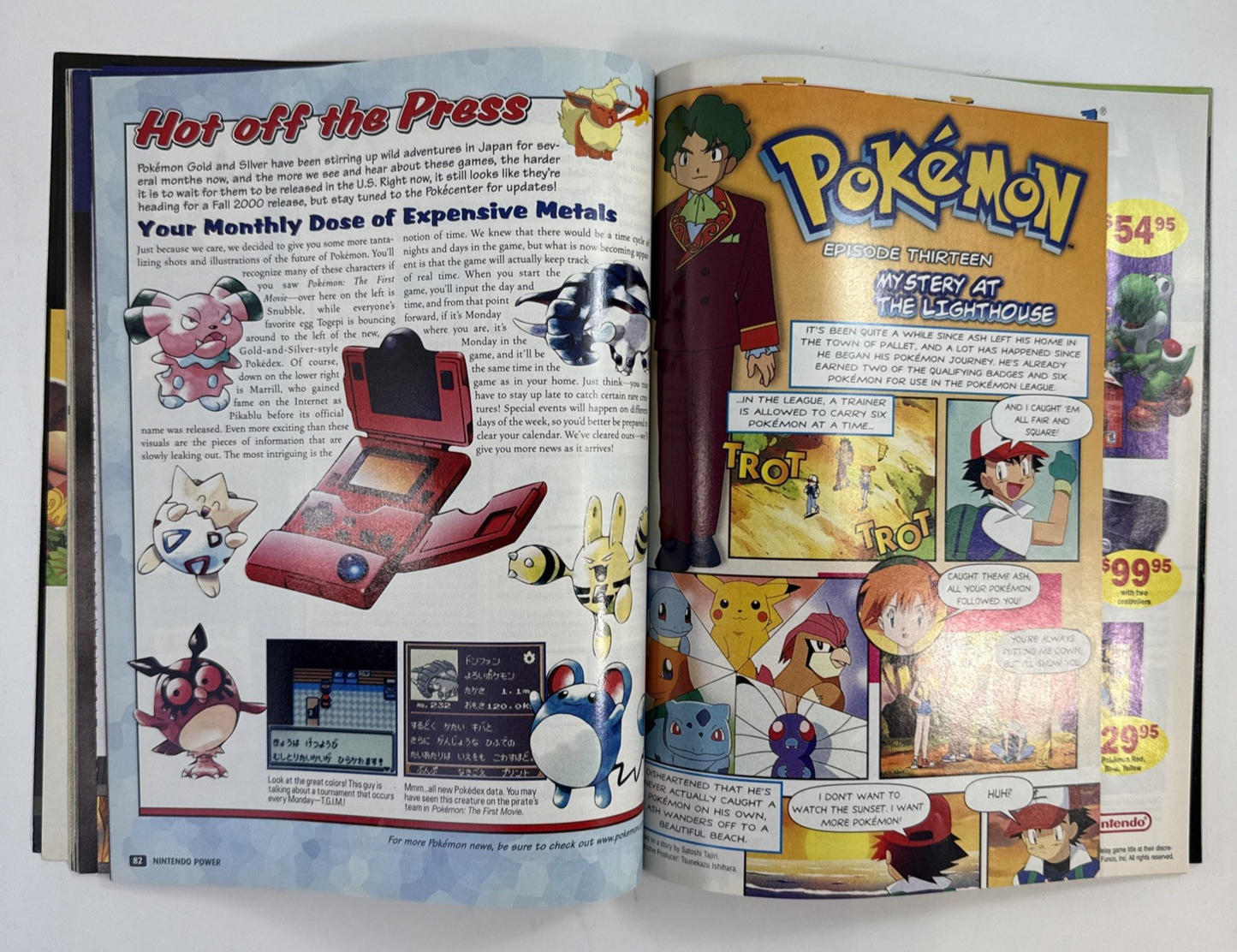 Nintendo Power (Vol. 129, Feb '00) Disney's Tarzan w/ Pro Skater Poster, Comic