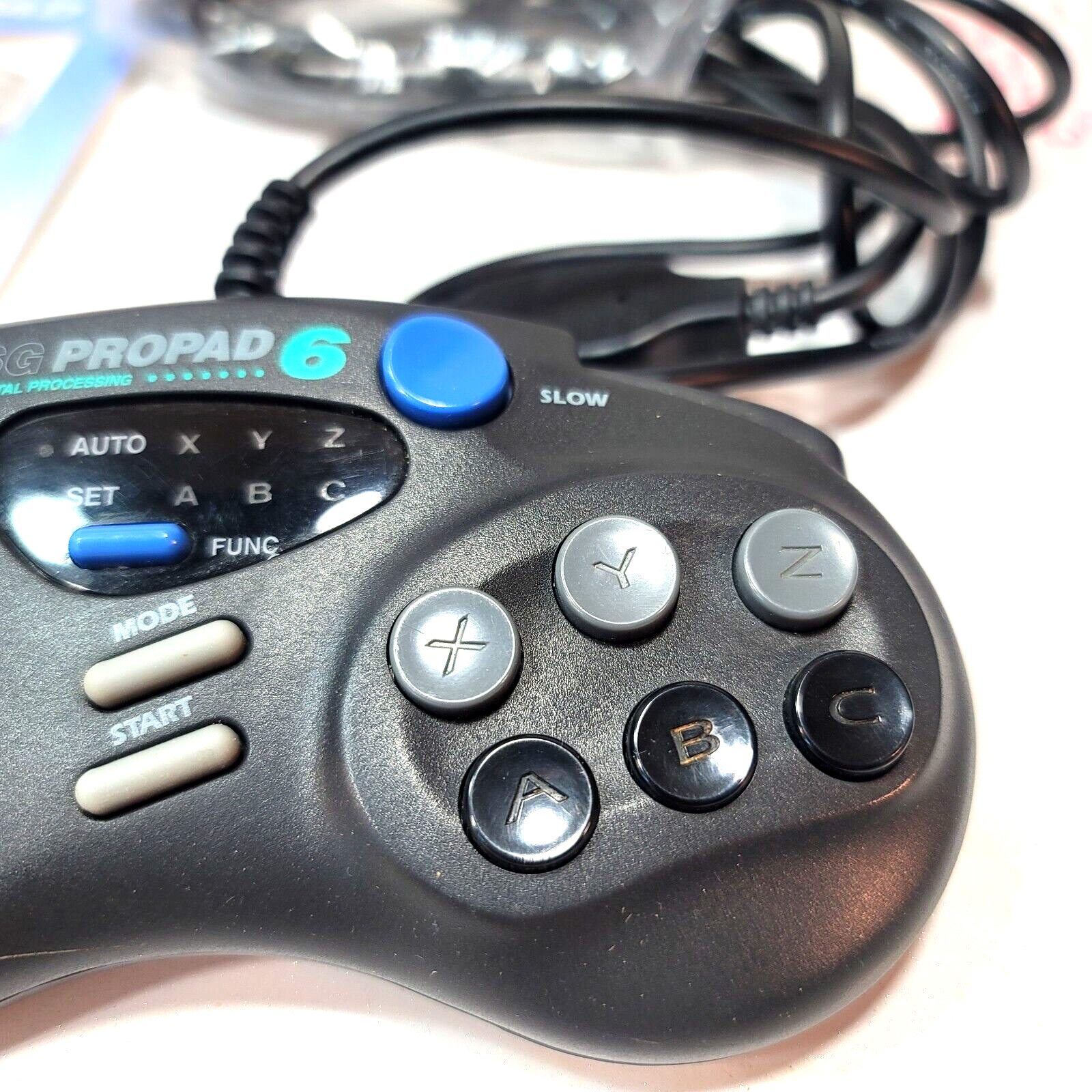 Interact SG ProPad 6 Sega Genesis Controller with Box, Manual, and Registration