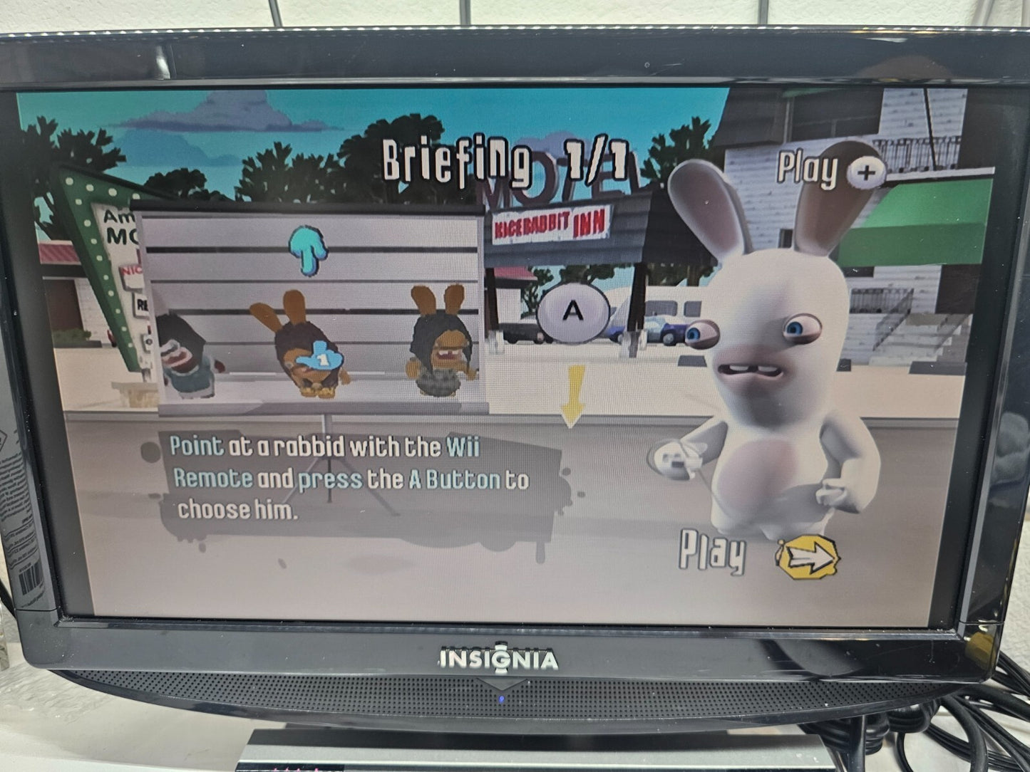 Rayman Raving Rabbids 2 (Nintendo Wii, 2007) Game Disc - Tested and Working