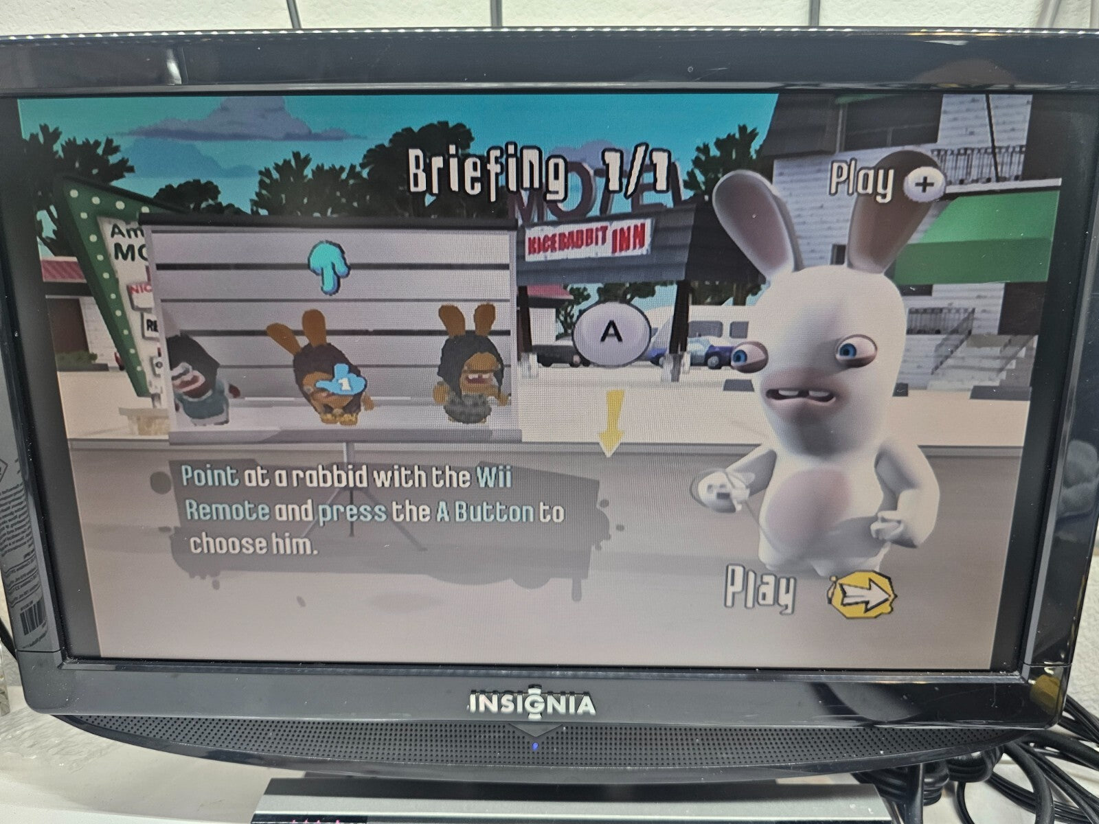 Rayman Raving Rabbids 2 (Nintendo Wii, 2007) Game Disc - Tested and Working