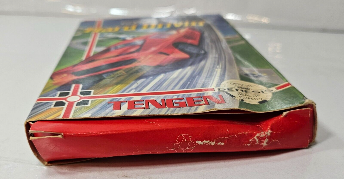 Hard Drivin' (Sega Genesis, 1991) - Game Case Manual Registration Card - Tested