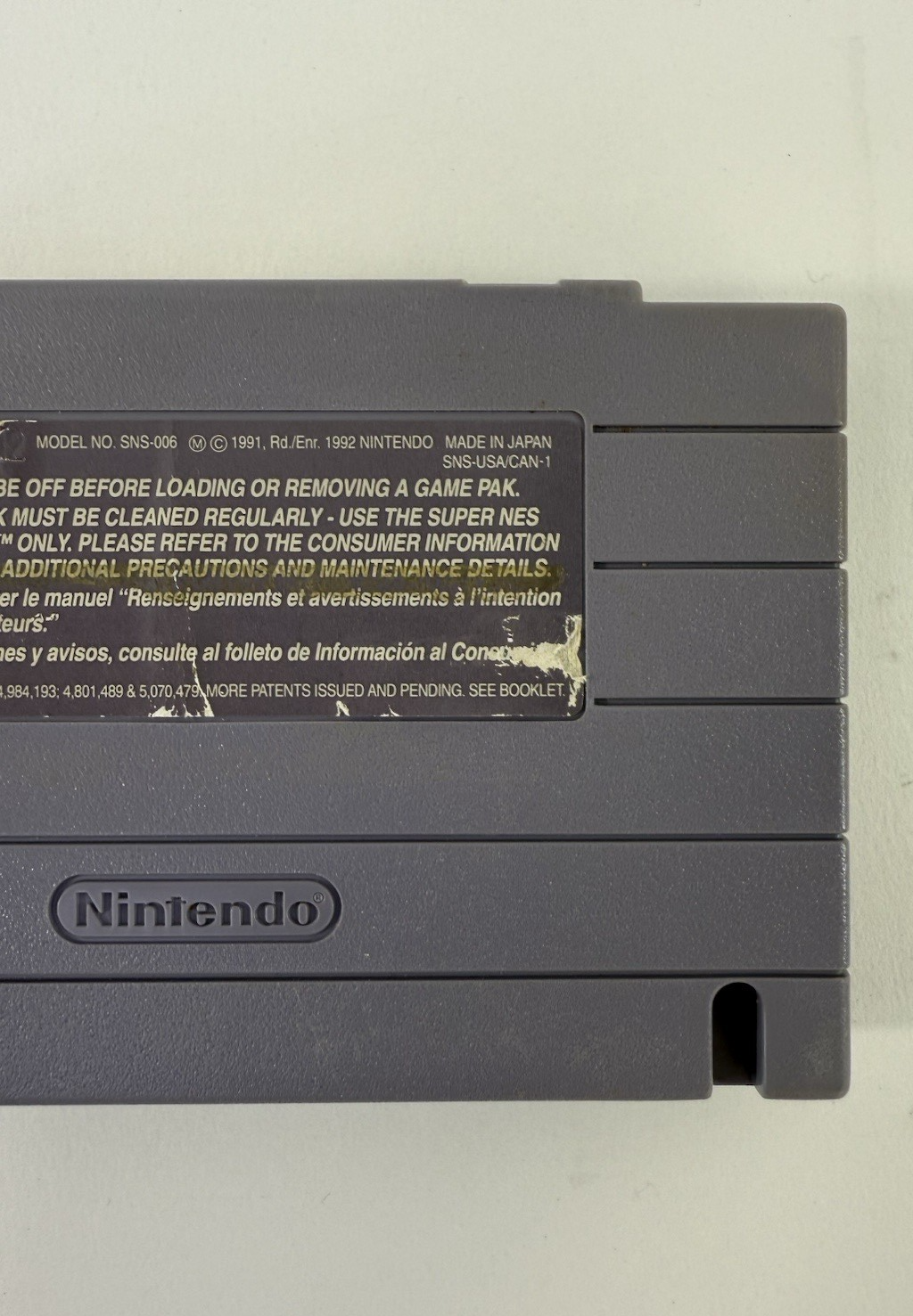 Football Fury (Super Nintendo, 1993) Game Cartridge - Tested and Working