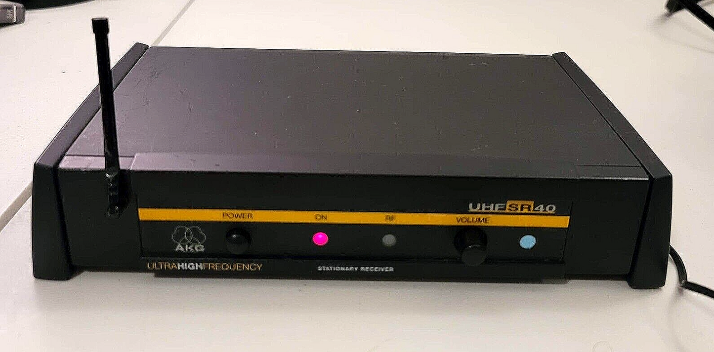 AKG UHF SR40 Ultra High Frequency Wireless Stationary Microphone Receiver