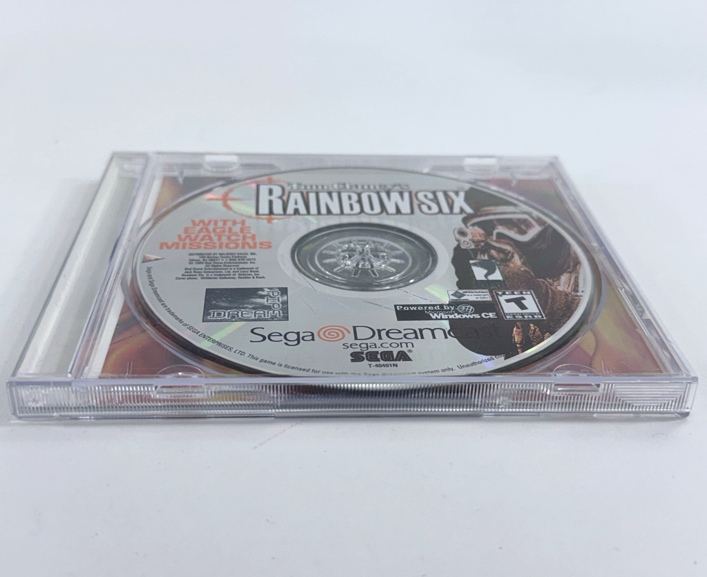 Tom Clancy's Rainbow Six (Sega Dreamcast, 1998) Game and Case - Tested