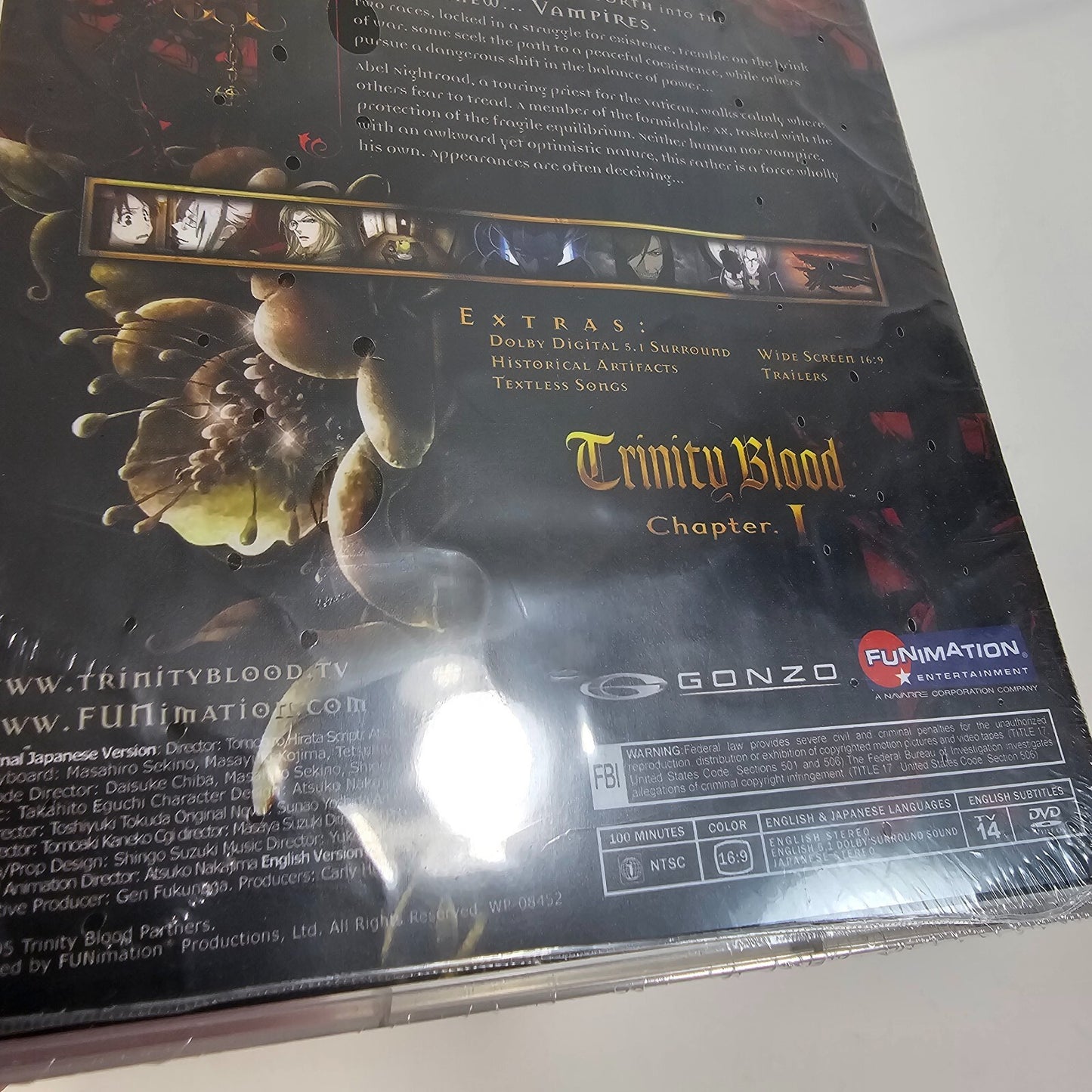 Trinity Blood - Vol. 1 (DVD, 2006)  Vampire Animation Series - New, Sealed