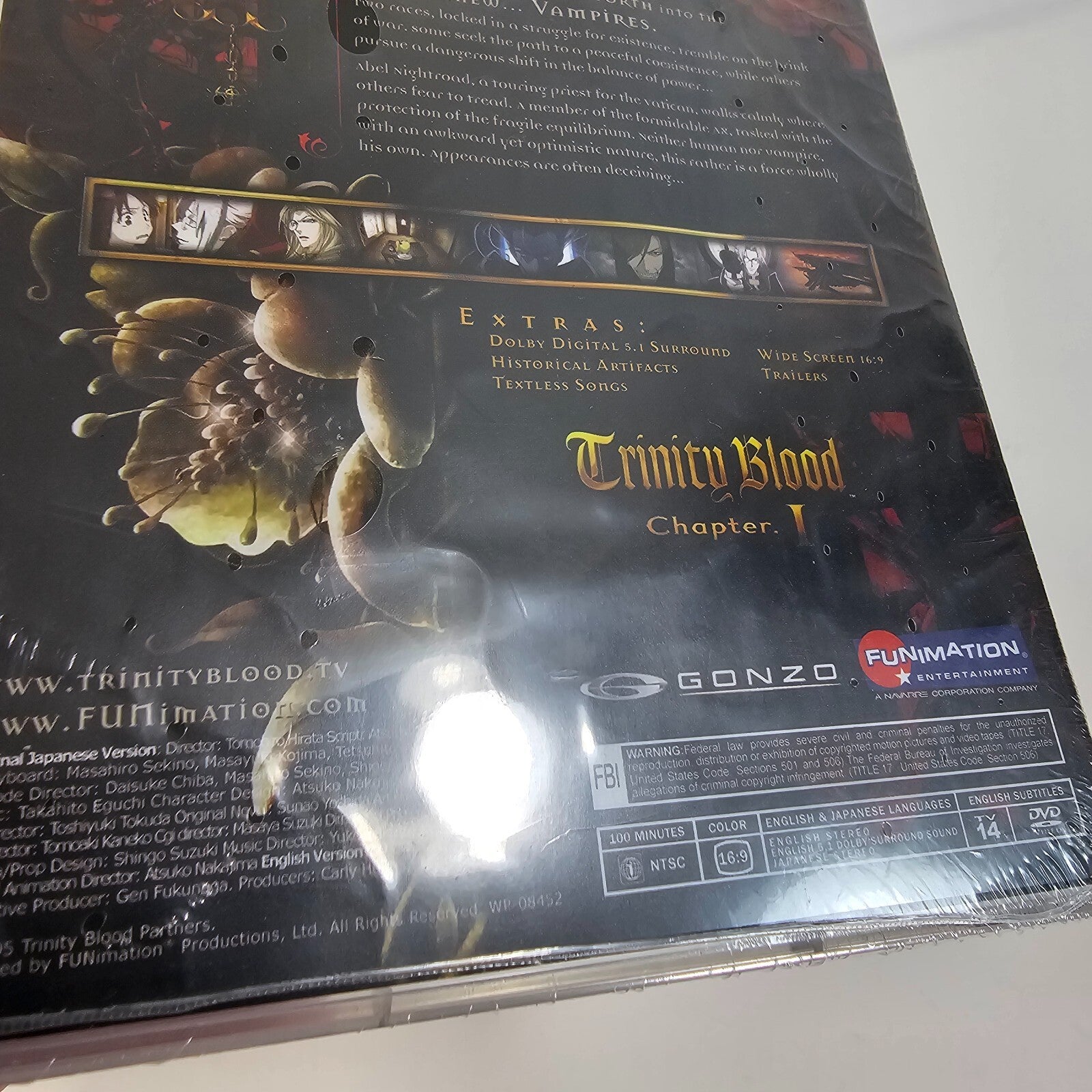 Trinity Blood - Vol. 1 (DVD, 2006)  Vampire Animation Series - New, Sealed