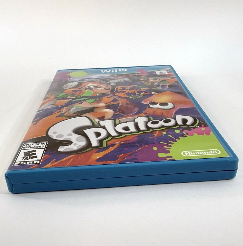 Splatoon (Nintendo Wii U, 2015) Game Case Manual - Tested and Working