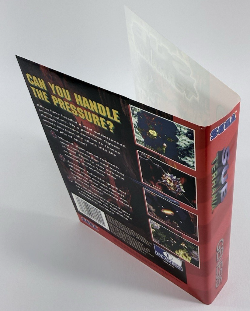 Sub Terrania (Sega Genesis, 1992) Original Case And Manual - No Game