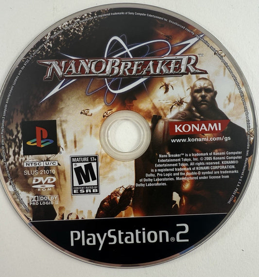 NanoBreaker (Sony PlayStation 2, 2005) Game Disc Only - Tested and Working