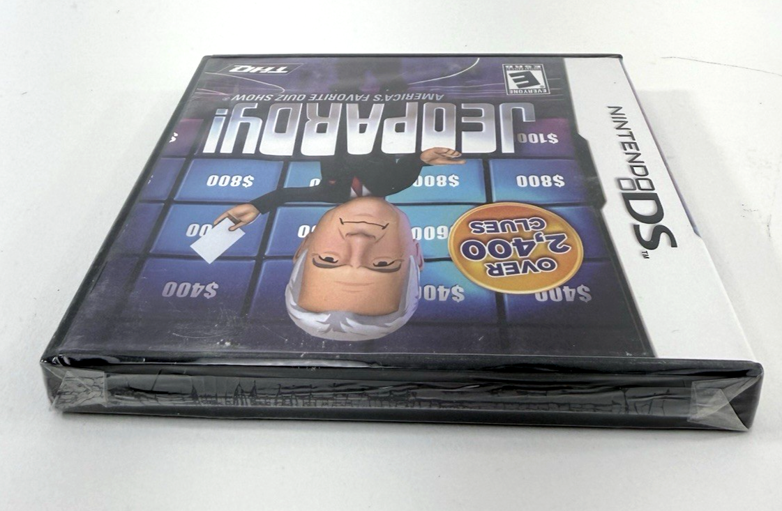 Jeopardy (Nintendo DS, 2010) New, Factory Sealed Alex Trebek Quiz Game