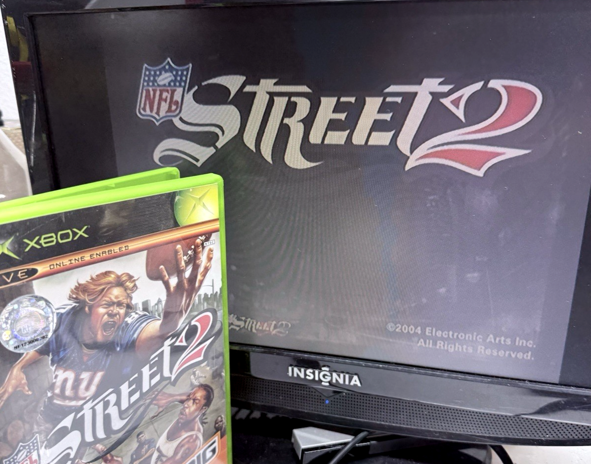 NFL Street 2 (Microsoft Xbox, 2004) Game and Case - Tested and Working